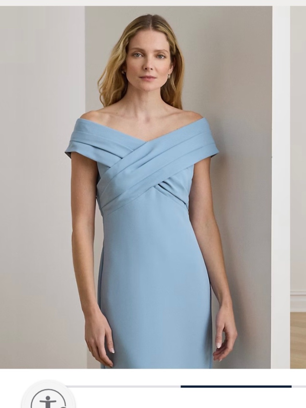 Ralph Lauren Off the shoulder dress